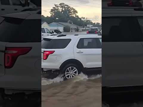 Video shows flooded streets in northwest Louisiana
