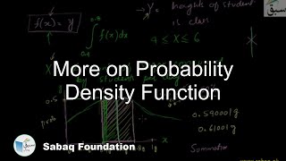 More on Probability Density Function
