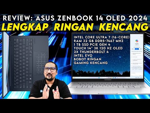 LAPTOP RINGAN IDAMAN (Kencang, Irit, Lengkap) REVIEW ASUS Zenbook 14 OLED (UX3405)