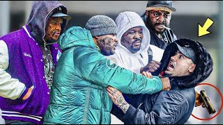 SLICING GANGSTERS In The MOST DANGEROUS Area Of NEW YORK (NEAR DEATH)