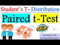 PIR T-Test and Student T Distribution Concepts