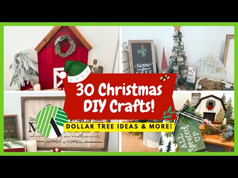 30 Christmas DIYS You HAVE To Try This Season! | Dollar Tree Crafts & More!