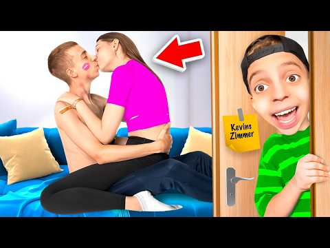 KLEINER JUNGE beobachtet uns beim KÜSSEN im SCHLAFZIMMER! 😬 (heimlich)