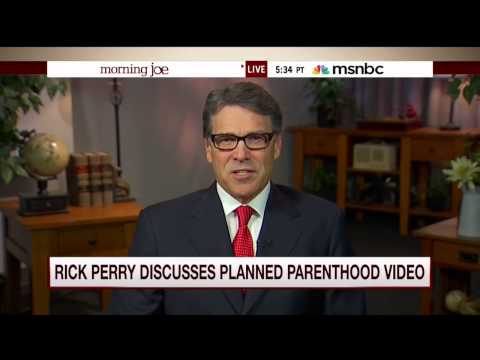 Rick Perry Turns Tables On Mark Halperin Over Planned Parenthood Video