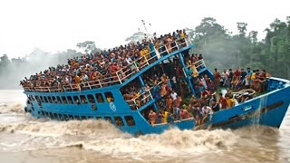 قبل ثواني من وقوع الكارثة.. ما صورته الكاميرات لا يصدق!