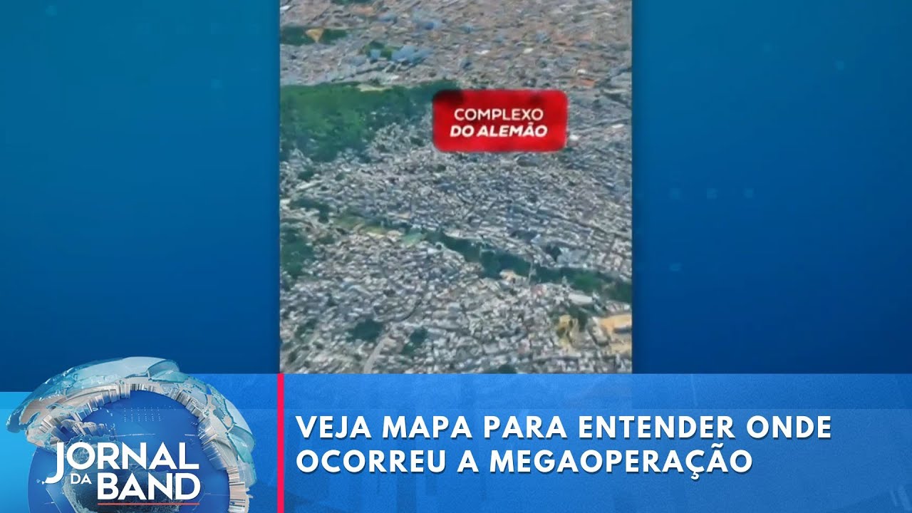 Veja mapa para entender onde ocorreu a megaoperação no Rio de Janeiro | Jornal da Band