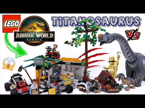LEGO Jurassic World Rebirth - Misión de Seguimiento: Raptor y Titanosaurus | TOY SHOTS (2025)