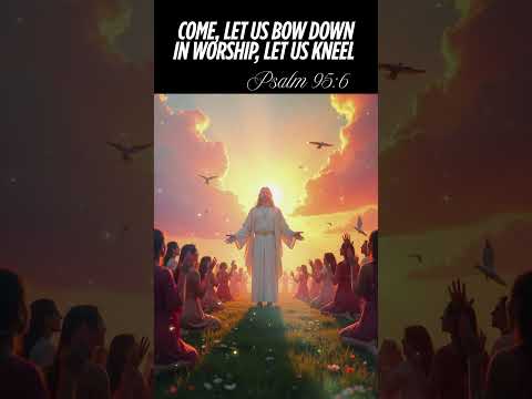 Bow Down in Worship Before the Lord  Psalm 956 #bibleverse #Godsword #christianlife #christianfaith