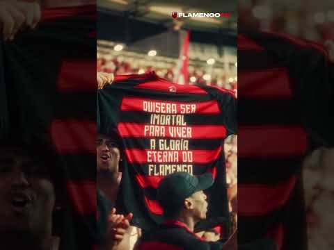 ''QUISERA SER IMORTAL PARA VIVER A GLÓRIA ETERNA DO FLAMENGO' ❤🖤 #flamengo #flamengotv