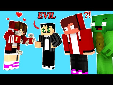 MAIZEN: JJ & Mikey VS JJ's SISTER EVIL BOYFRIEND - Minecraft Animation JJ & Mikey