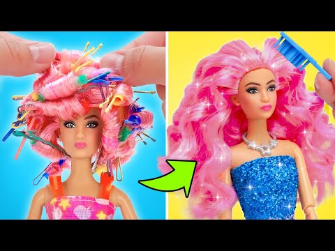 💇‍♀️ DIYドールメイクオーバー！ ヘアスタイル、スパ＆キュートなアクセサリー🌸