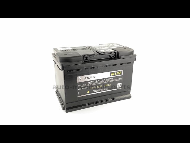 Акумулятор Renault Original L3 70Ah 720A R+ (278*175*190), видео - интернет-магазин Auto-Mechanic