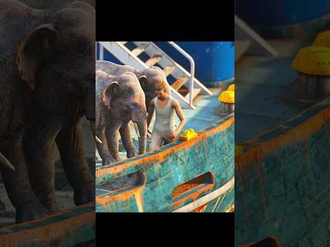 GTA V : ADAM SAVING ELEPHANT ๐๐ฅบ| #shorts