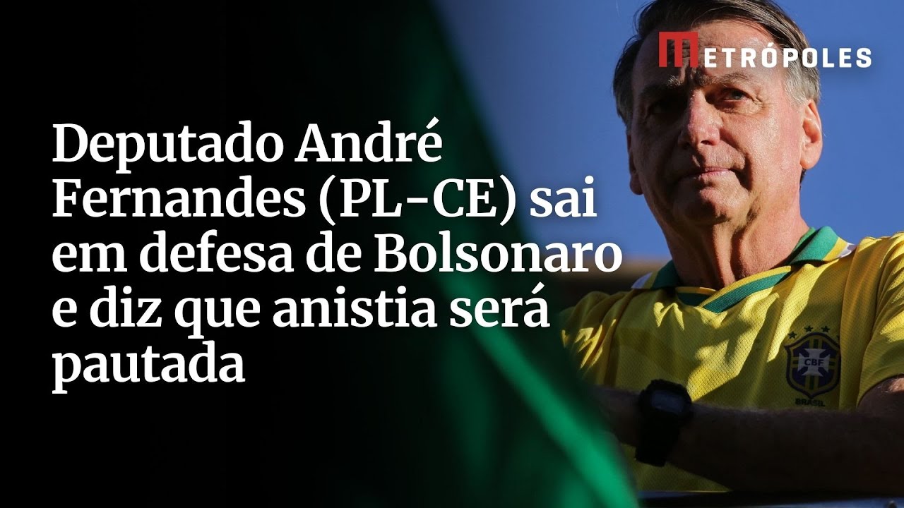 Depuatdo André Fernandes (PL-CE) sai em defesa de Bolsonaro e diz que anistia será pautada