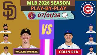 Chicago Cubs vs. San Diego Padres LIVE 3D MODE | Radio-Style Play-by-Play #cubs #padres