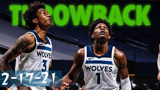 Jaden McDaniels First Start of his NBA Career (2/17/21) Classic Highlights