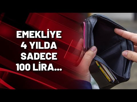 Emekliye 4 yılda sadece 100 lira...