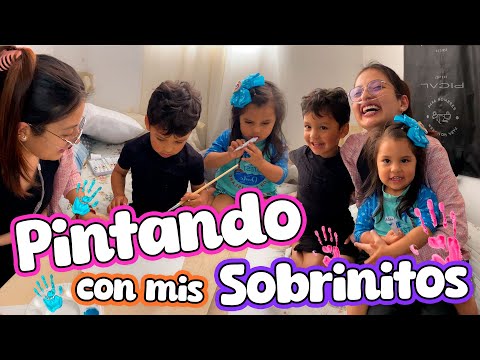 MANITAS PINTADAS con mis sobrinitos, conócelos❤ - Sary