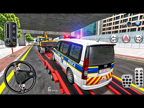 🚔 New police truck! Transporting police cars in the 3D Driving Class simulator - Android GamePlay