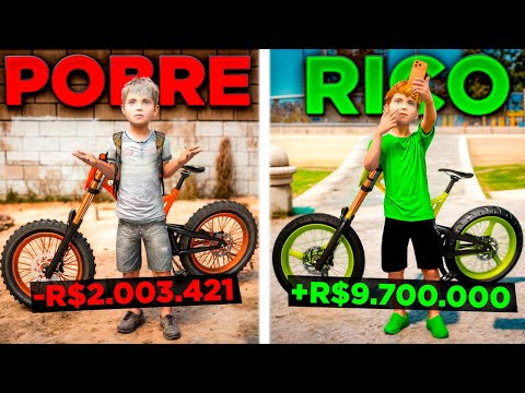 CRIANÇA POBRE VS CRIANÇA RICA: QUEM CONSEGUE A MELHOR HUPI NAJA NO GTA 5?😱