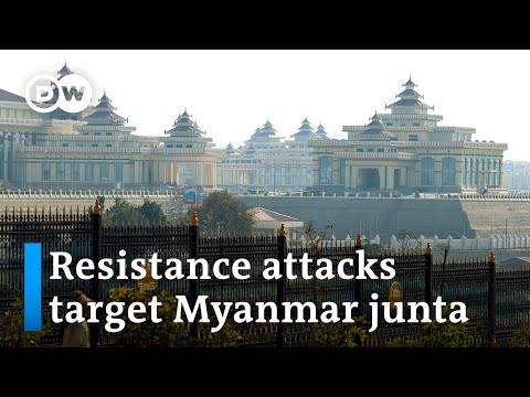 Myanmar opposition claims drone strike on capital | DW News