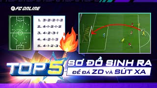 TOP 5 SƠ ĐỒ THUẦN META ZD VÀ SÚT XA | FC Online
