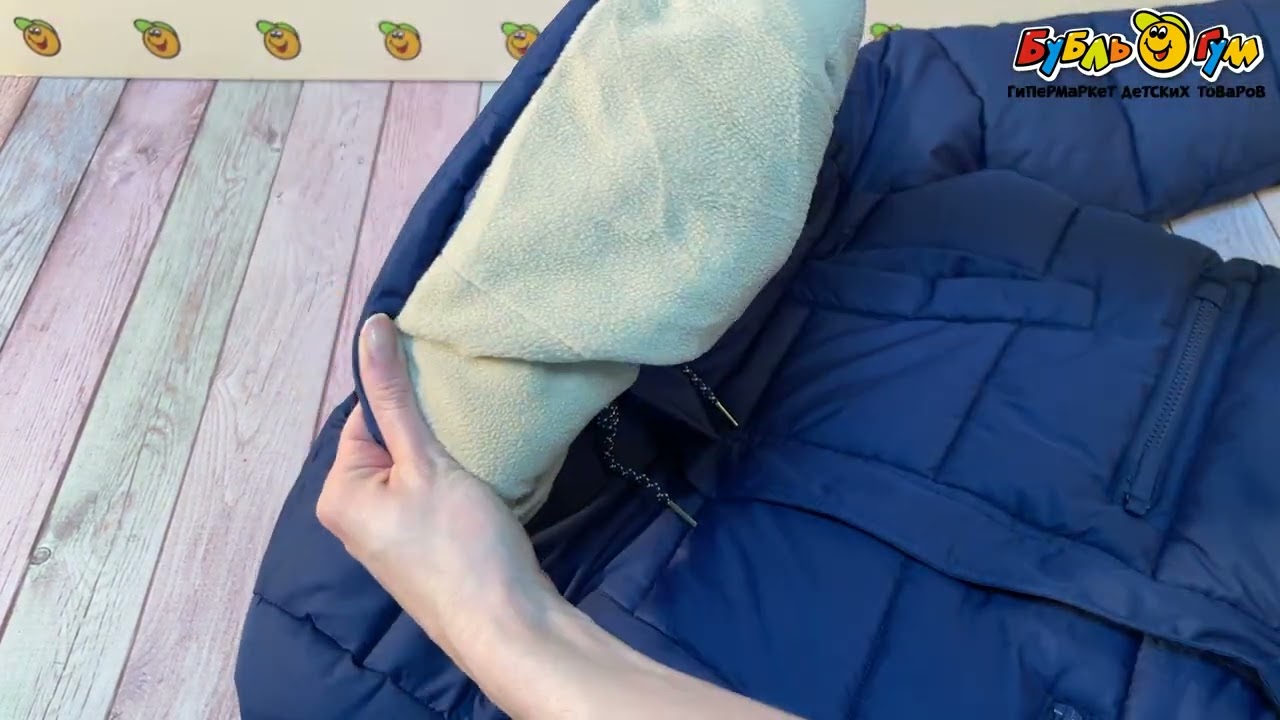 Куртка зимняя  Lanson Kids удлиненная синяя   - видео Куртка зимняя  Lanson Kids удлиненная синяя   - видео