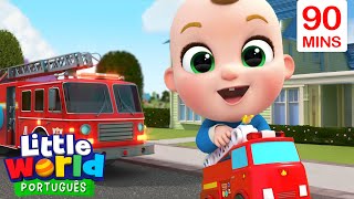 Nico, Nina e os Heróis da Comunidade 👨‍🚒❤️‍🔥 Little Angel e CoComelon - As Músicas da Turminha