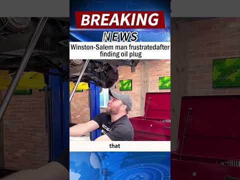 Winston Salem man frustratedafterfinding oil plug #news #breakingnews#shorts