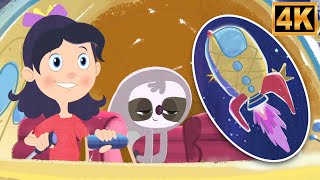 Gisele’s Mashup Adventures Ep102 Spaceship, Sloth, Pineapple, Cartoon show for Toddlers