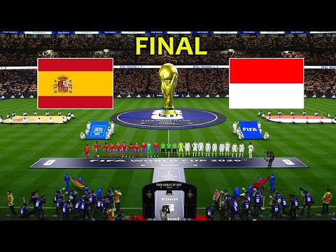 SPAIN vs INDONESIA - FINAL  | FIFA World Cup 2026 USA | Full Match All Goals | PES Gameplay