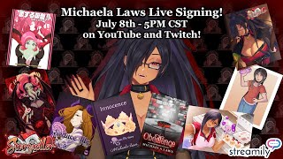 Michaela Laws LIVE SIGNING + Q&A Zatsu - Streamily Event (7/8/2025)『Wo