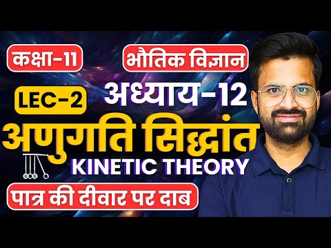 L-2, पात्र की दीवार पर दाब, अध्याय-12, अणुगति सिद्धांत | Class-11 Physics | कक्षा-11 भौतिक विज्ञान