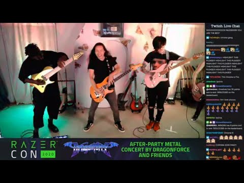 Herman Li, Tosin Abasi, Tim Henson - Through the Fire and Flames Live (Razer Con Part 4/4)