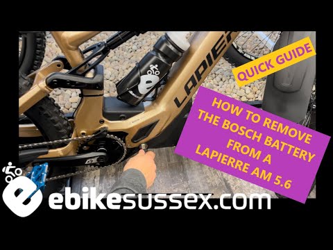How to remove the Bosch battery from a Lapierre AM 5.6