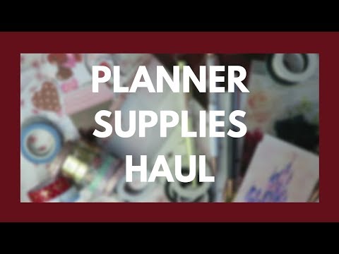 HAUL PART 1 // Planners, Accessories, Washi, & More!