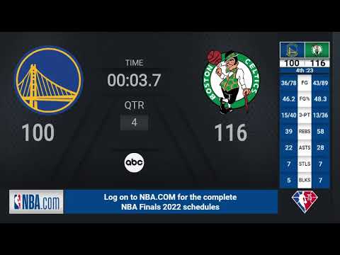 Warriors @ Celtics | Game 3 | 2022 #NBAFinals Presented by YouTube TV Live Scoreboard video clip