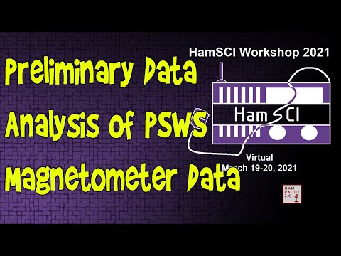 HamSci 2021: Preliminary Data Analysis of Personal Space Weather Station Magnetometer Data