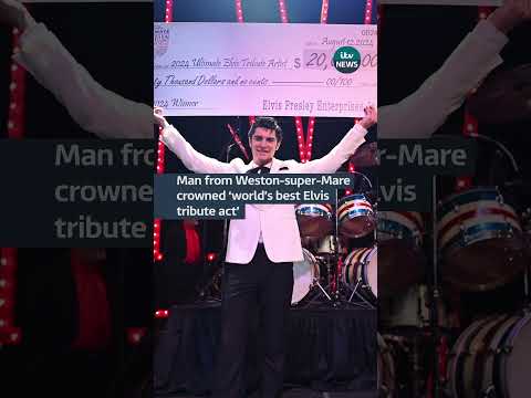 Emilio Santoro was crowned Ultimate Elvis Tribute Artist World Champion at a sing-off #itvnews