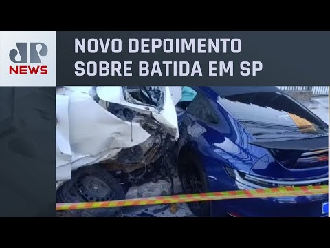 Namorada do motorista da Porsche fala por duas horas