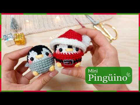 Pingüino Navideño 🎄🐧 Pingüino Amigurumi | Crochet Tutorial paso a paso - Fácil