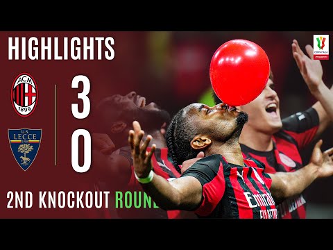 MILAN-LECCE 3-0 | HIGHLIGHTS | Nkunku Gets Off The Mark! | Coppa Italia Frecciarossa 2025/26