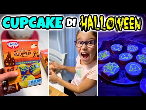 CUPCAKE DI HALLOWEEN Che Brillano al Buio: Cucina con Matilde