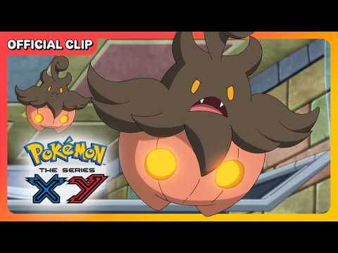 Pumpkaboo Evolves! | Pokémon the Series: XY Kalos Quest | Official Clip