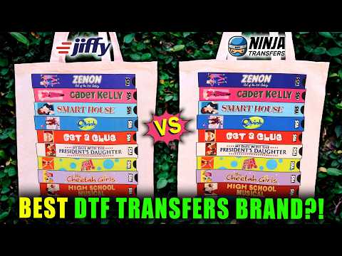 BEST DTF TRANSFERS?! JIFFY VS. NINJA TRANSFERS (+ WASH TEST!) || Lucykiins