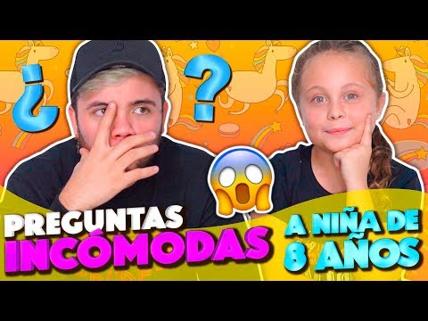 Preguntas INCÓMODAS a mi HERMANA  de 8 años 😱