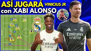 ASÍ JUGARÁ VINICIUS JR con XABI ALONSO en el REAL MADRID