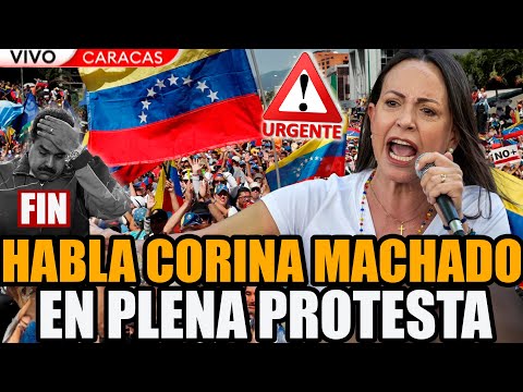 ?HABLA MARIA CORINA MACHADO EN MARCHA EN VIVO ?FRAUDE DE MADURO? | FRAN FIJAP