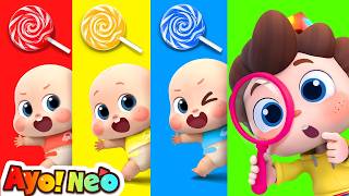 Pencuri Kecil Warna-warni & Permen 🍭🌈🔵🟢🟡| Lagu Anak-anak | Ayo！Neo | Yes！Neo Bahasa Indonesia