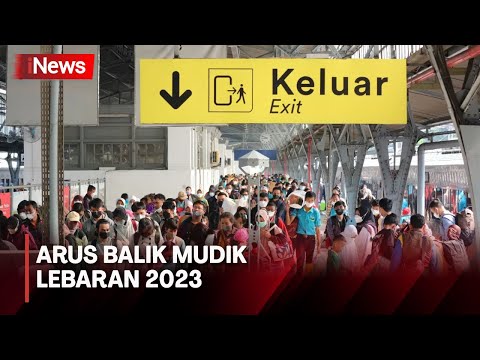 Ft Arus Balik Lebaran Pemudik Di Stasiun Pasar Senen Meningkat